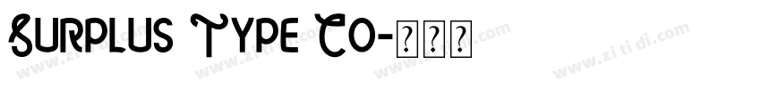 Surplus Type Co字体转换
